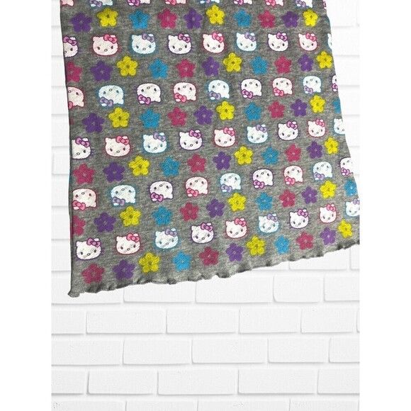 Hello Kitty Girls Medium Tank Top Graphic Print Lettuce‎ Hem Gray - Picture 3 of 6